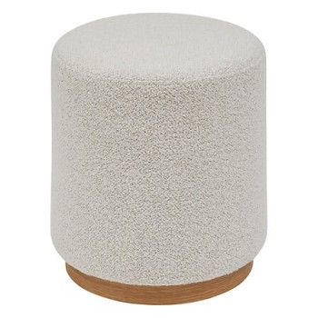 Taburet Nesky bouclé, diam. 41 cm