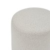 Pouf din material bouclette Nesky, Ø 41 x H. 45 cm, alb