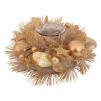 Подсвечник Nature из стекла с золотым покрытием