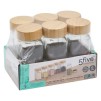 Set condimente VERRE/BAMBOU X6