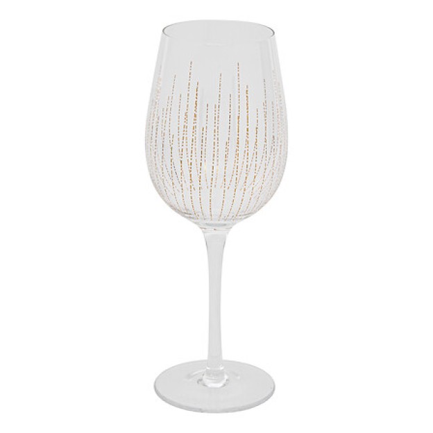 Set de 4 pahare de vin Lunis 38 cl aurii