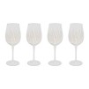 Set de 4 pahare de vin Lunis 38 cl aurii