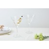 Set de 2 pahare pentru cocktail Lundi 25 cl aurii