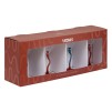 Set de 4 pahare pentru cocktail Homy 30 cl portocaliu