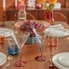 Set de 4 pahare pentru cocktail Homy 30 cl portocaliu