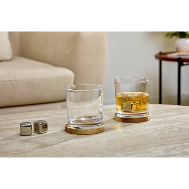 Set 2 pahare de whisky cu pietre răcitoare Jules