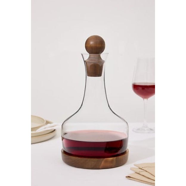 Carafă Jules 1,6 l salcâm și sticlă transparentă