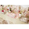 Vază Fleur de Rose înaltă 28 cm, sticlă striată albă