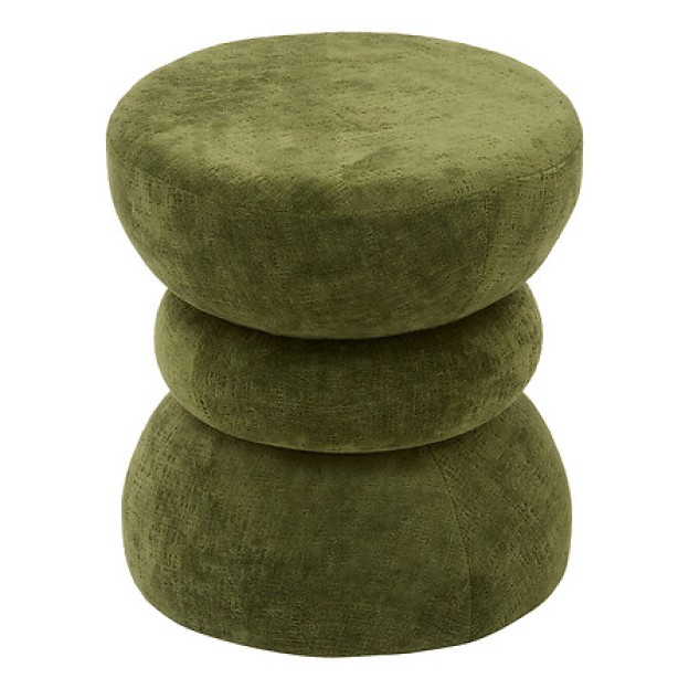 Pouf totem Ritem diametru 36 cm verde kaki