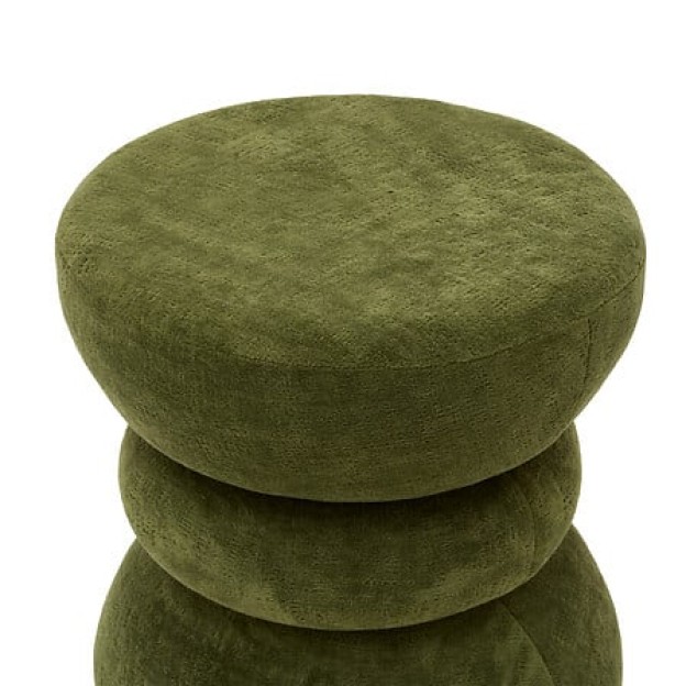 Pouf totem Ritem diametru 36 cm verde kaki