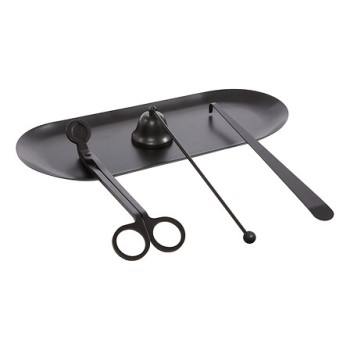 Set 4 accesorii metalice pentru lumânări