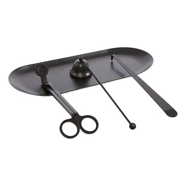 Set de întreținere pentru lumânări, 4 piese, metal