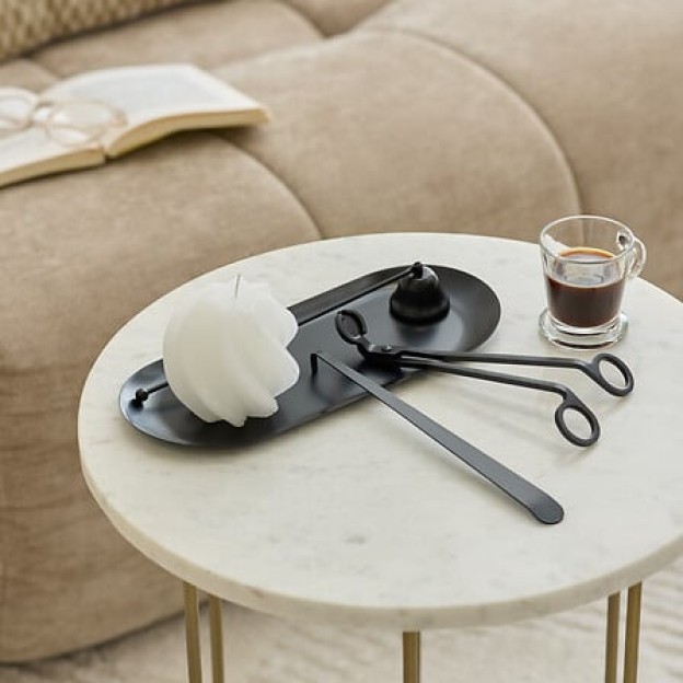 Set de întreținere pentru lumânări, 4 piese, metal