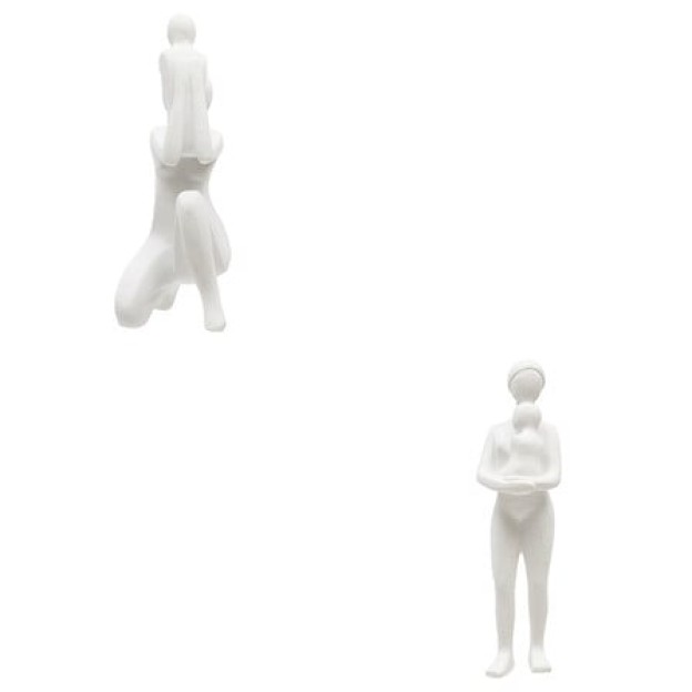 Decorațiune familie Colin înaltă 21 cm polirășină