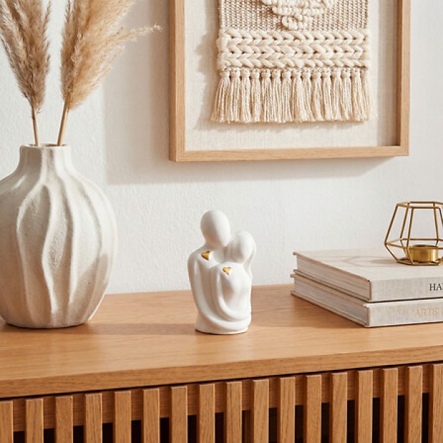 Cuplu decorativ Cléry înalt 9,5 cm ceramică