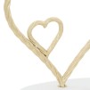 Decorațiune de pus în evidență inimă Bao înaltă 26 cm metal auriu