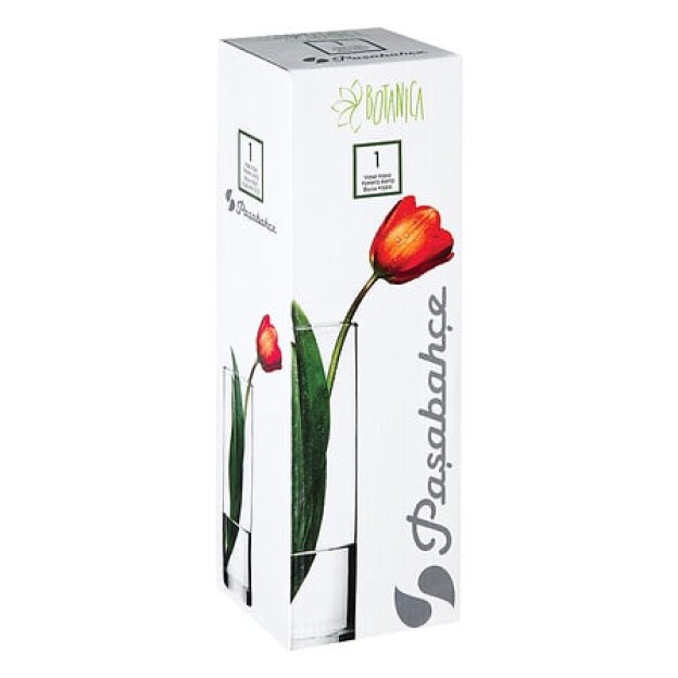 Vază cilindrica din sticlă FLORA H26