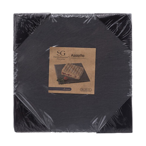 Platou ARDOISE 20x20