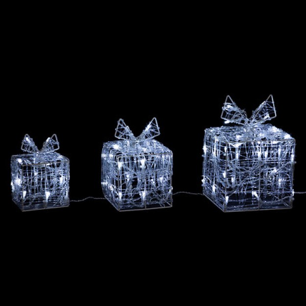 Акриловая светящаяся 3D-фигура с 70 мигающими светодиодами, высота 23 см, для использования на улице