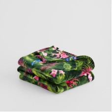Печатный плед Tripio 150x200 см с тропическим мотивом Печатный плед Tripio 150x200 см с тропическим мотивом