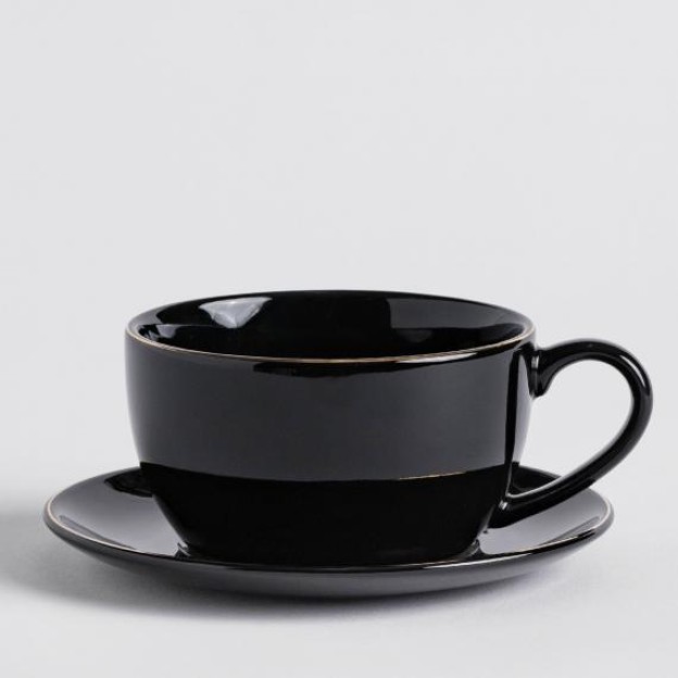 Чашка с тарелкой SVART