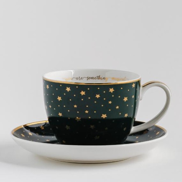 Ceasca cu farfurie EMERALDIS