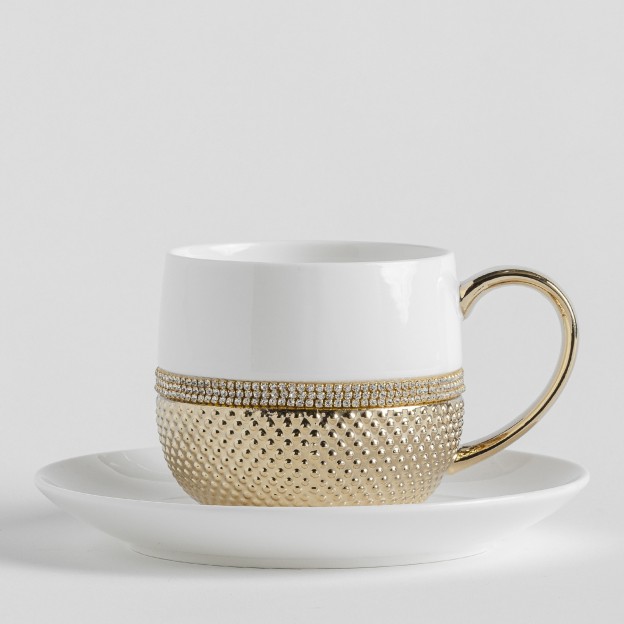 Чашка с тарелкой GLAMTIS GOLD