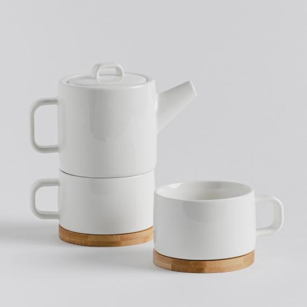 Set ceainic cu ceasca PLAINO