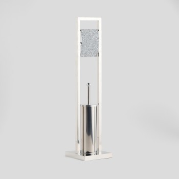 Suport pentru hartie si perie WC STARDUSTIONER SQUARE