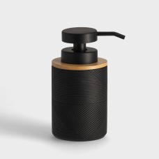 Dispenser pentru baie cu caneluri și elemente din lemn raveno Dispenser pentru baie cu caneluri și elemente din lemn raveno