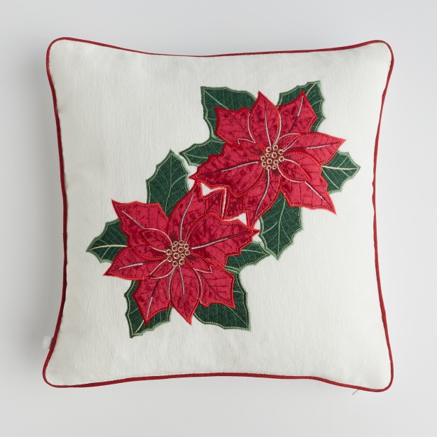 Față de pernă Poinsettia xmas 45x45 cm