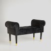 Șezlong din catifea în stil glamour decorat cu circonii Atlin