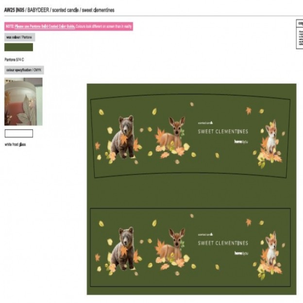 Luminare aromatizata BABYDEER