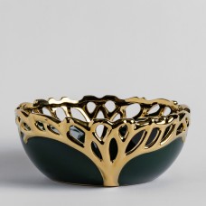 Bol decorativ Oaktree cu motiv floral