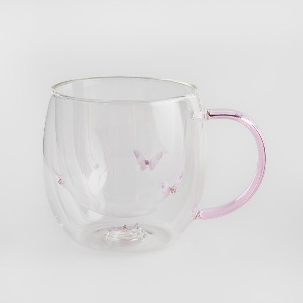 Cana cu sticla dubla MARIPOSITA