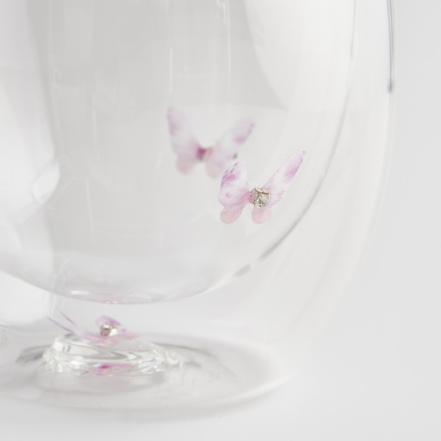 Cana cu sticla dubla MARIPOSITA