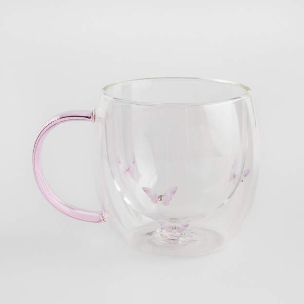 Cana cu sticla dubla MARIPOSITA