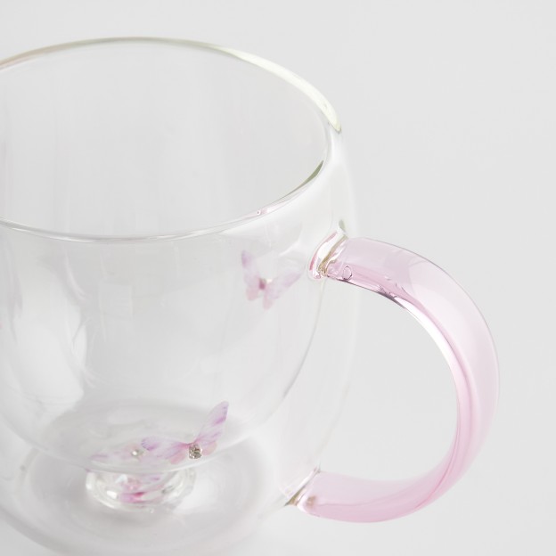 Cana cu sticla dubla MARIPOSITA