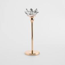 Подсвечник Cristal shine long с цветочным мотивом Подсвечник Cristal shine long с цветочным мотивом
