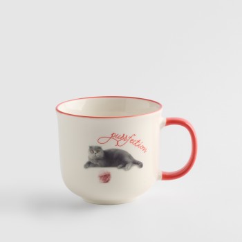 Кружка Gattino purr с животным мотивом