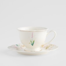 Ceașcă cu farfurioară Meadinna cu motiv floral Ceașcă cu farfurioară Meadinna cu motiv floral