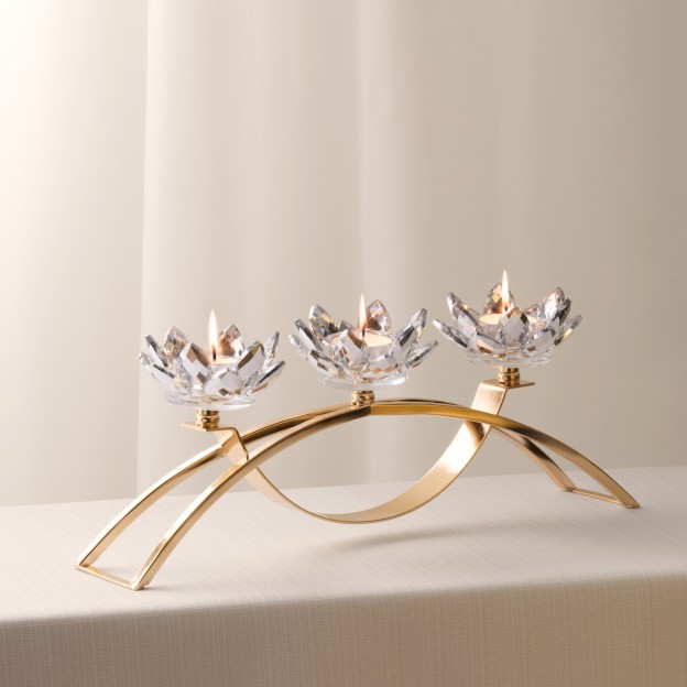 Suport lumanare CRISTAL SHINE TRIO