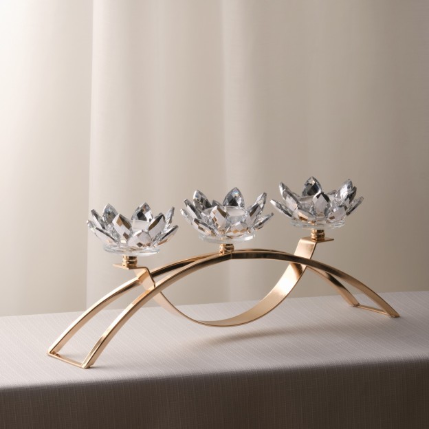 Suport lumanare CRISTAL SHINE TRIO