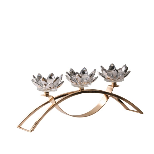 Suport lumanare CRISTAL SHINE TRIO
