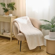 Однотонный плед с тисненым узором Puniana 150x200 см Однотонный плед с тисненым узором Puniana 150x200 см