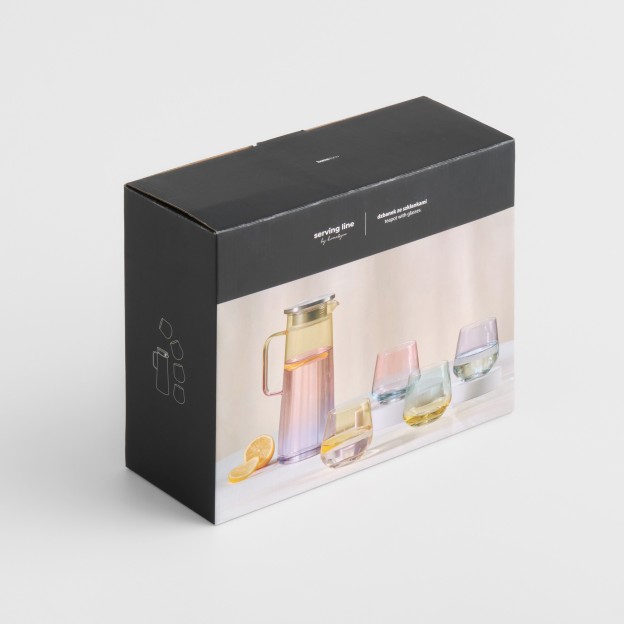 Set ceainic cu 4 pahare JARRA