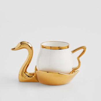 Чашка с блюдцем SWAN