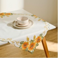 Вышитая салфетка Solros 80x80 см
