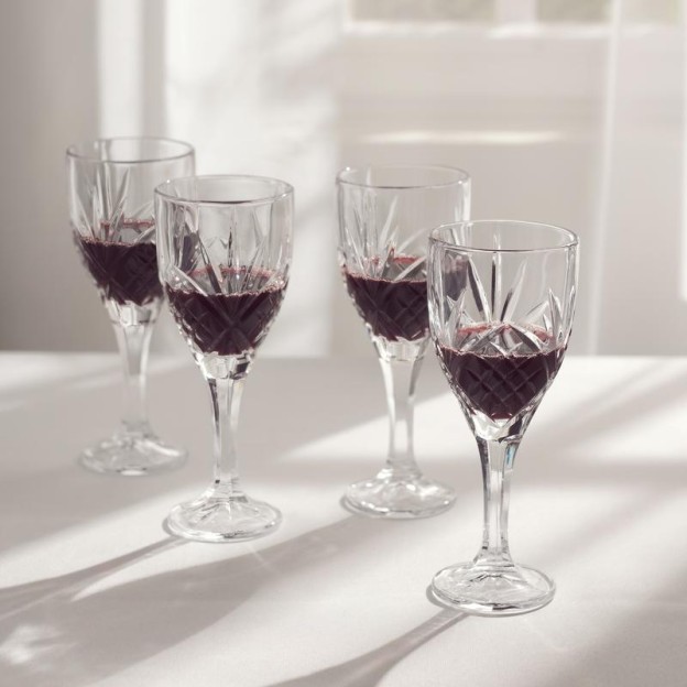 Set pahare vin CRISTALINO x4