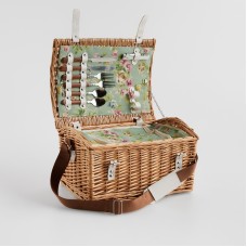 Coș de picnic cu accesorii Matera 40x30 cm